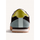 Zapatillas aterciopelas marrón contraste colores