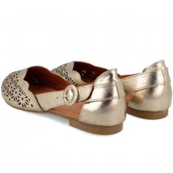 Bailarinas metalizadas oro