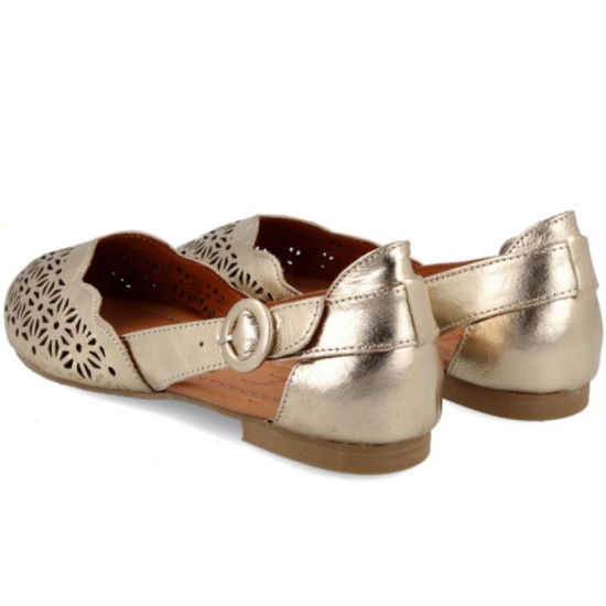 Bailarinas metalizadas oro