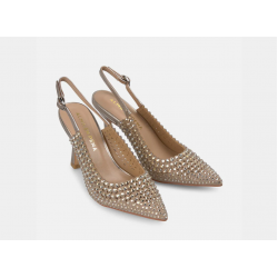 Stiletto pedrería bronce