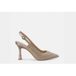 Stiletto pedrería bronce
